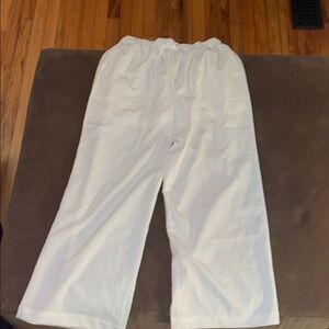 White Wide-Leg Pants